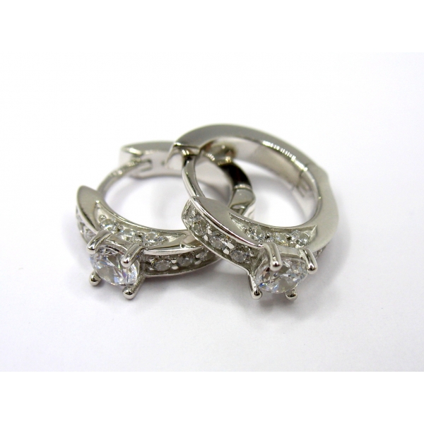 stříbrné náušnice b-43938