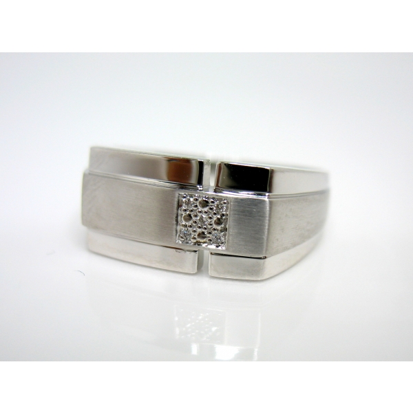 Pánský prsten s brilianty