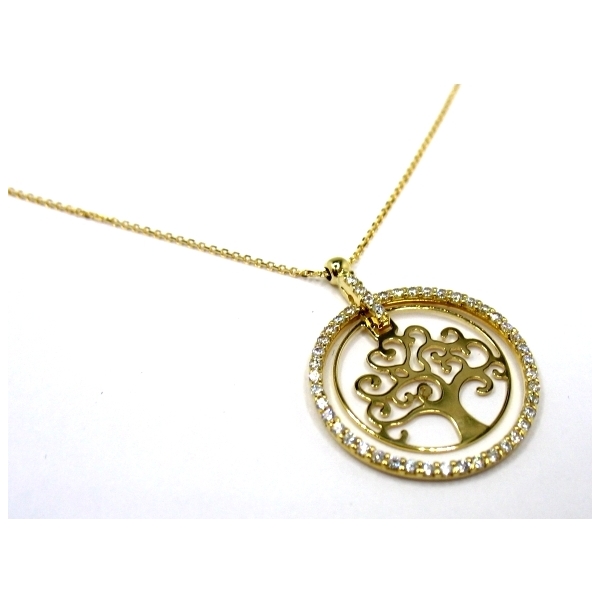 zlatý řetízek se stromem života