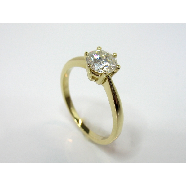 Prsten s Moissanitem B-44792