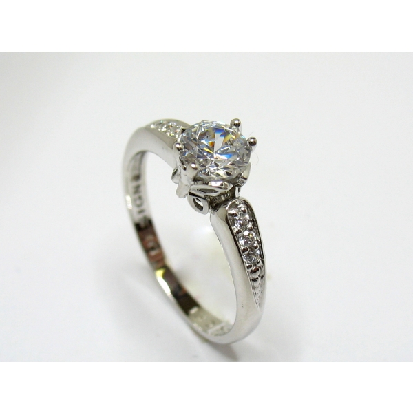 PRSTÝNEK Z BÍLÉHO ZLATA 87