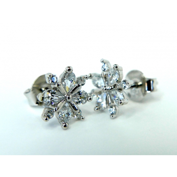 stříbrné náušnice b-44885