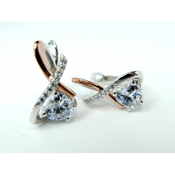 stříbrné náušnice b-44877