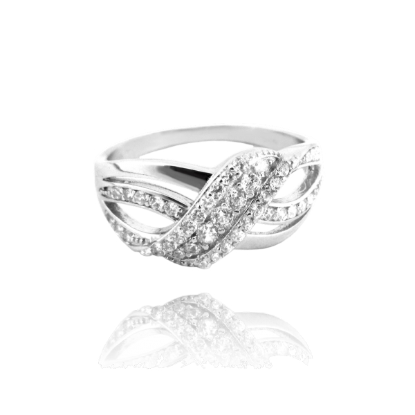 stříbrný prsten b-45334