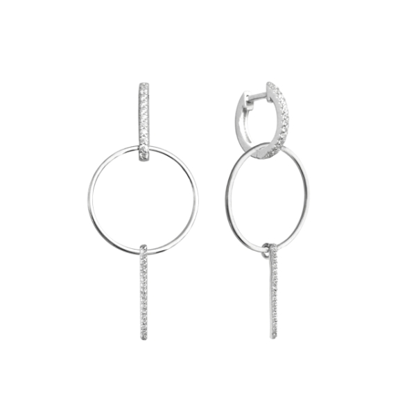 stříbrné náušnice kolečka