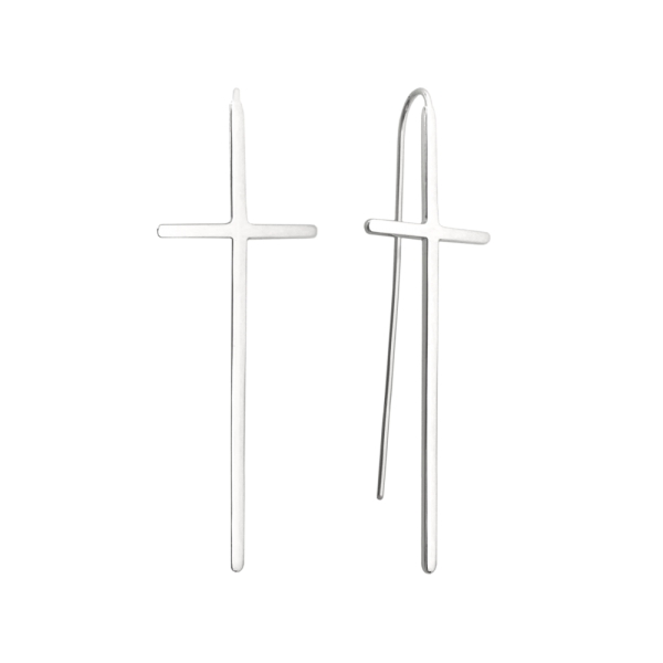náušnice kříže b-45354