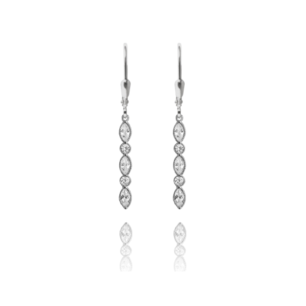 stříbrné náušnice b-45348