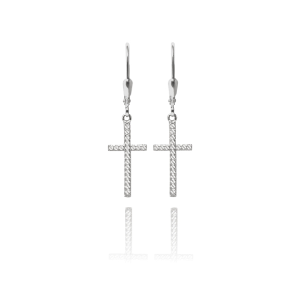 stříbrné náušnice křížky