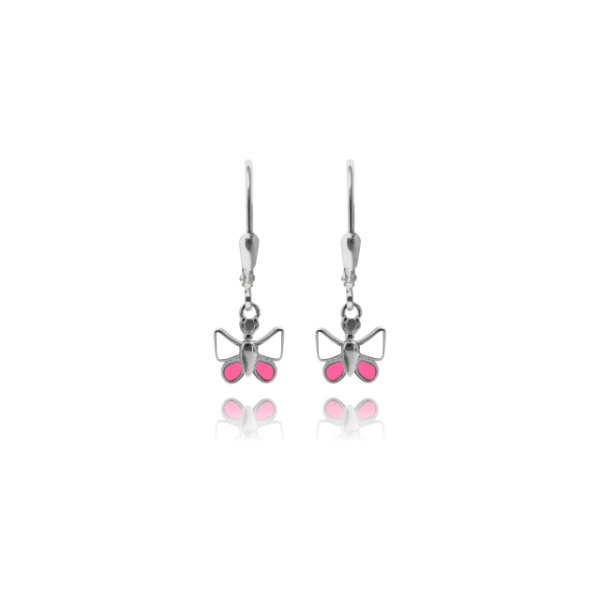 dívčí náušnice motýlek