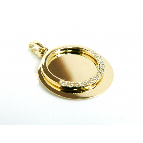 zlatý přívěšek kroužek