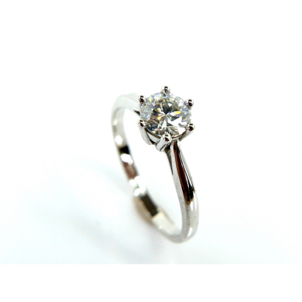 zlatý prsten moissanite b-45780