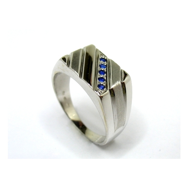 PRSTEN BÍLÉ ZLATO 129