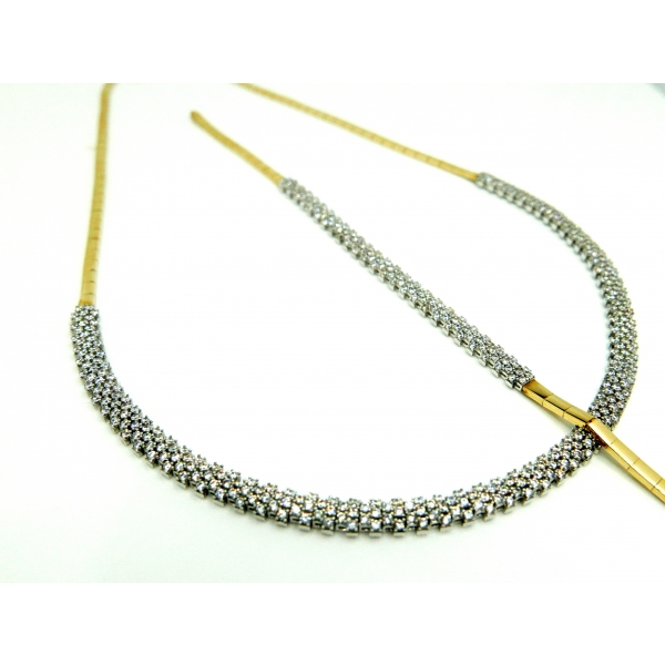 zlatá souprava se zirkony