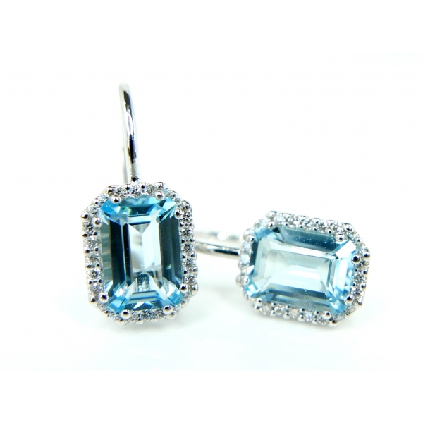 náušnice dia+topaz b-44314