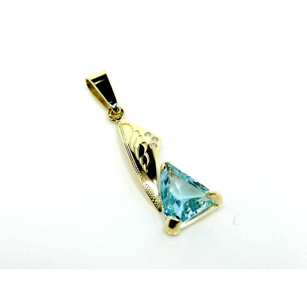 zlatý přívěšek dia b-46299