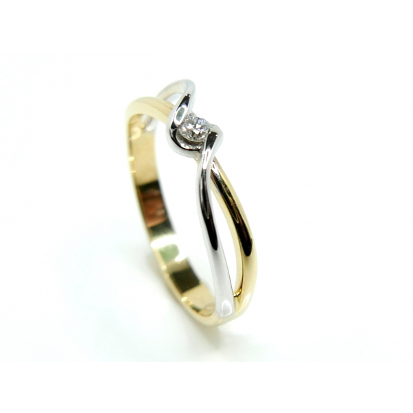 zlatý prsten dia b-46286