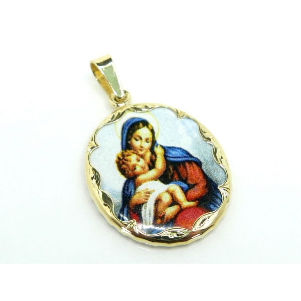 zlatý přívěšek b-46329