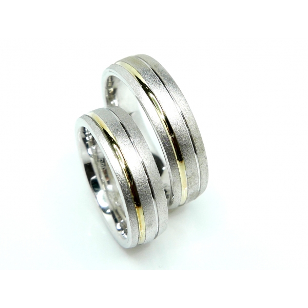 Stříbrozlaté prsteny Gs-18/ag