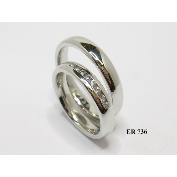 snubní prsteny ze zirkony ER 736