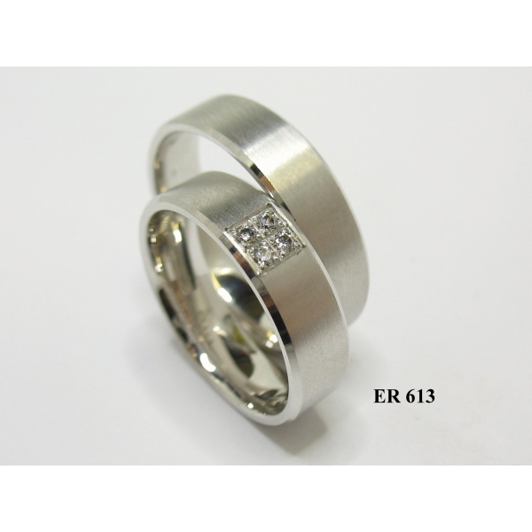 Snubní prsteny se zirkony ER 613