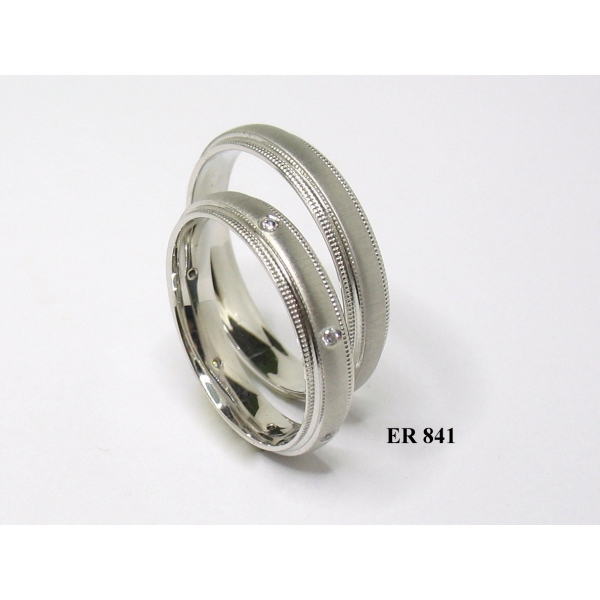 Snubní prsteny se zirkony ER 841