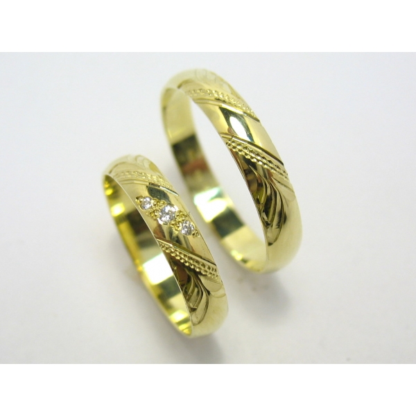 Snubní prsteny / zirkony L-47/b*